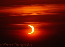 Annular solar eclipse. Scotland, 31 May 2003